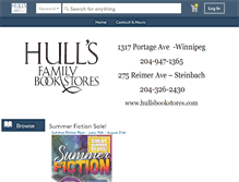 Tablet Screenshot of hullsbookstores.com